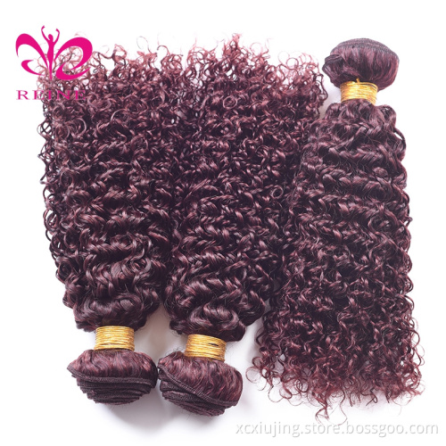 Wholesale malaysian color 99j hair weave dark red braiding hair cheap straight 100% malaysian human hair extension